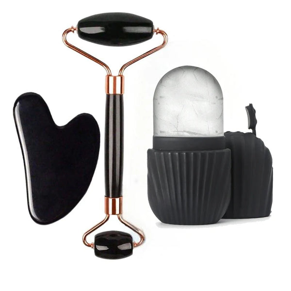 ChillGlow Ice Facial Roller Set